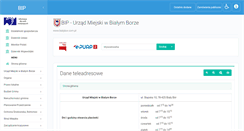 Desktop Screenshot of bip.bialybor.com.pl