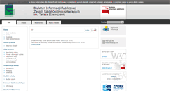 Desktop Screenshot of bip.zsnr2.bialybor.com.pl